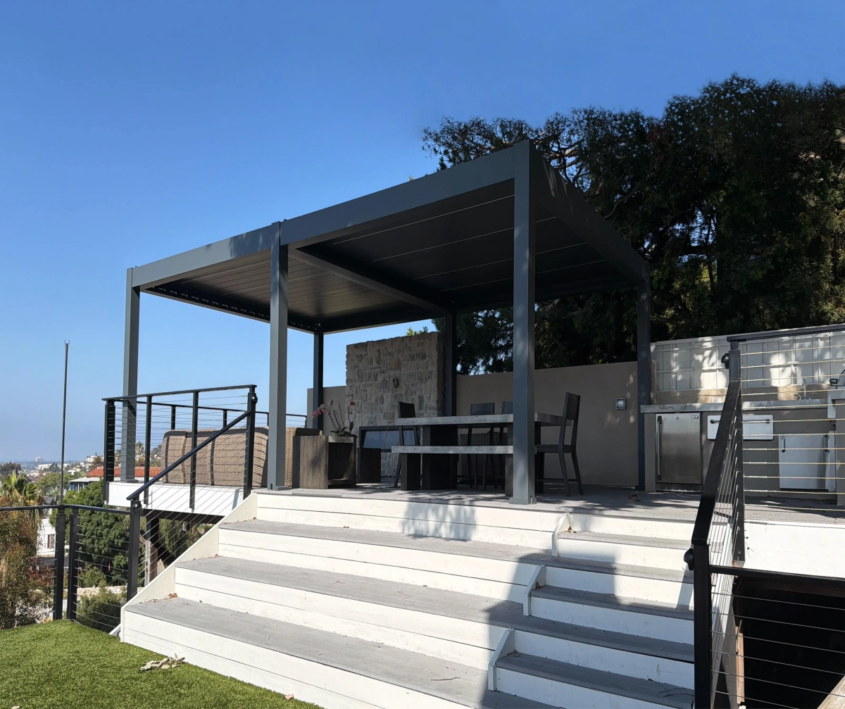 Chembo H220 Aluminum Louvered Pergola for Garden