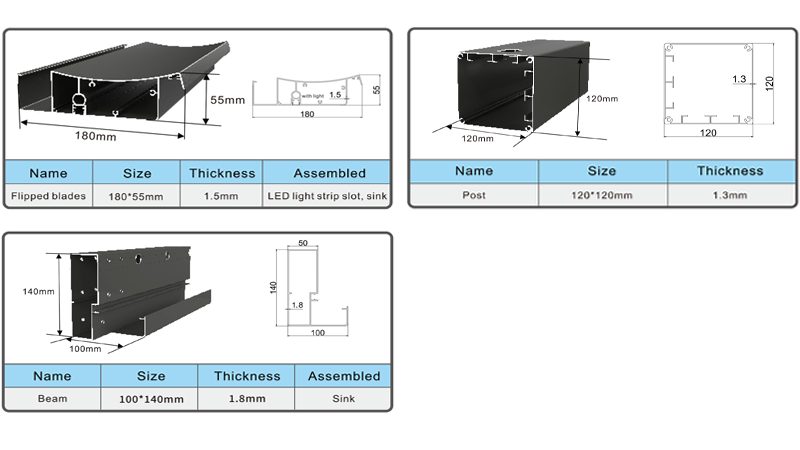 P180 pergola structures