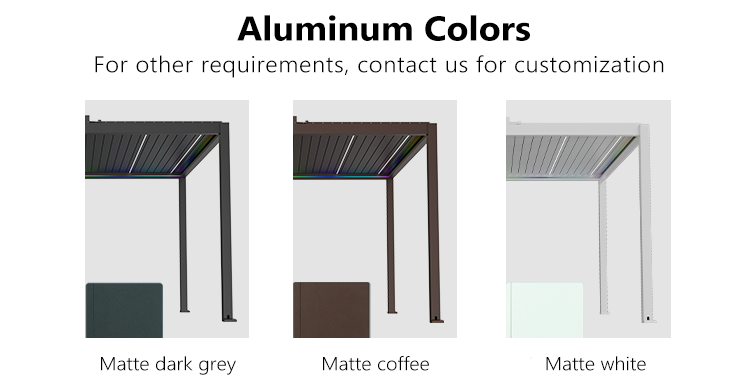 P140 pergola color