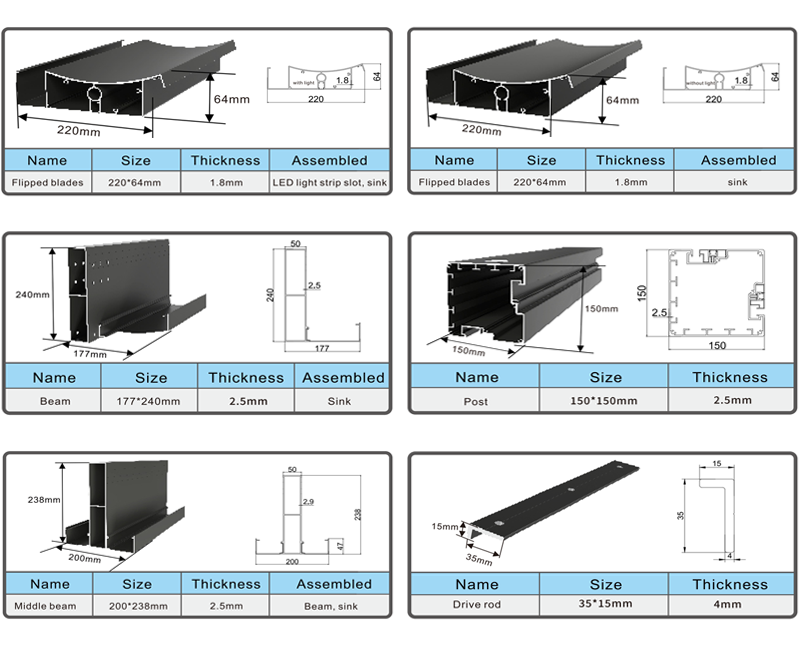 P220 pergola structures