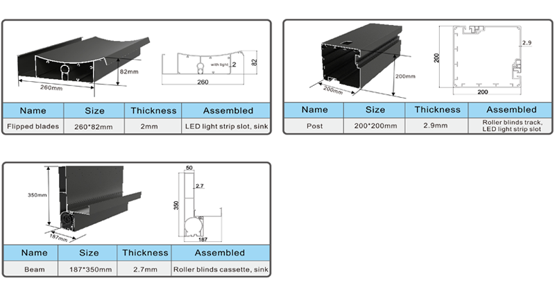 V350-260 pergola structures