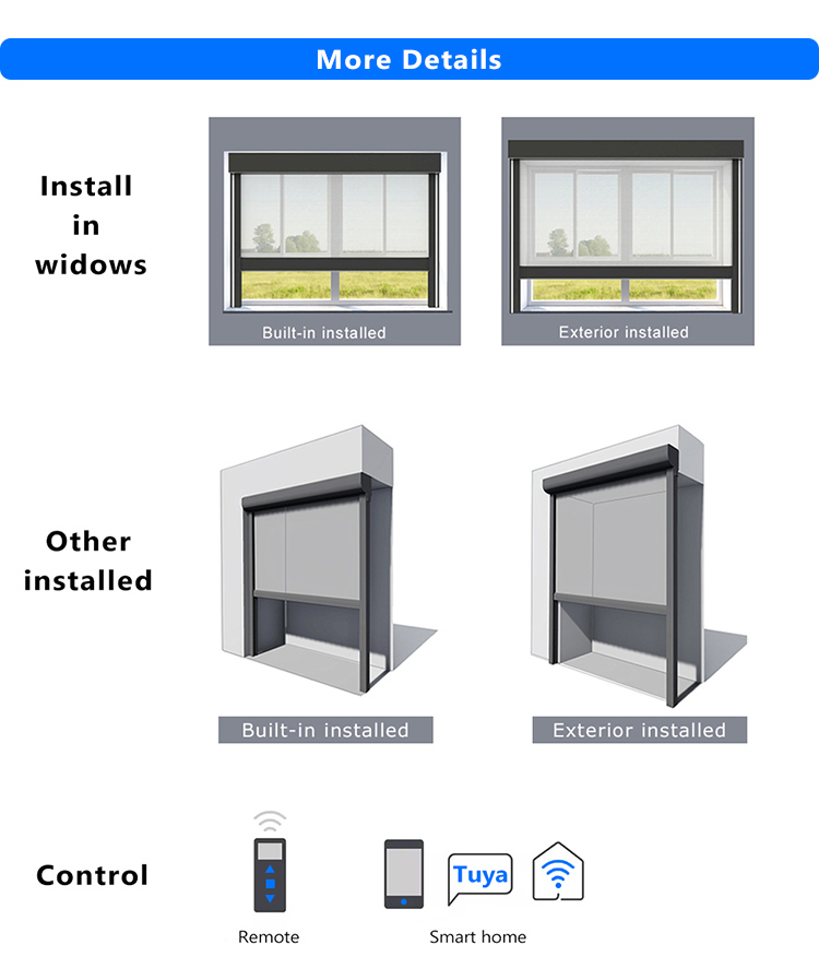 V8 roller blind Installation