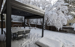 snow pergola
