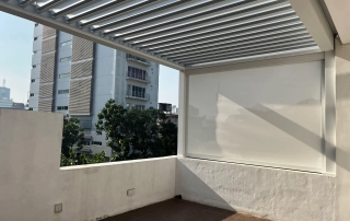 aluminum white pergola