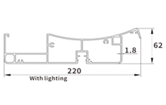 220 pergola blade Profile