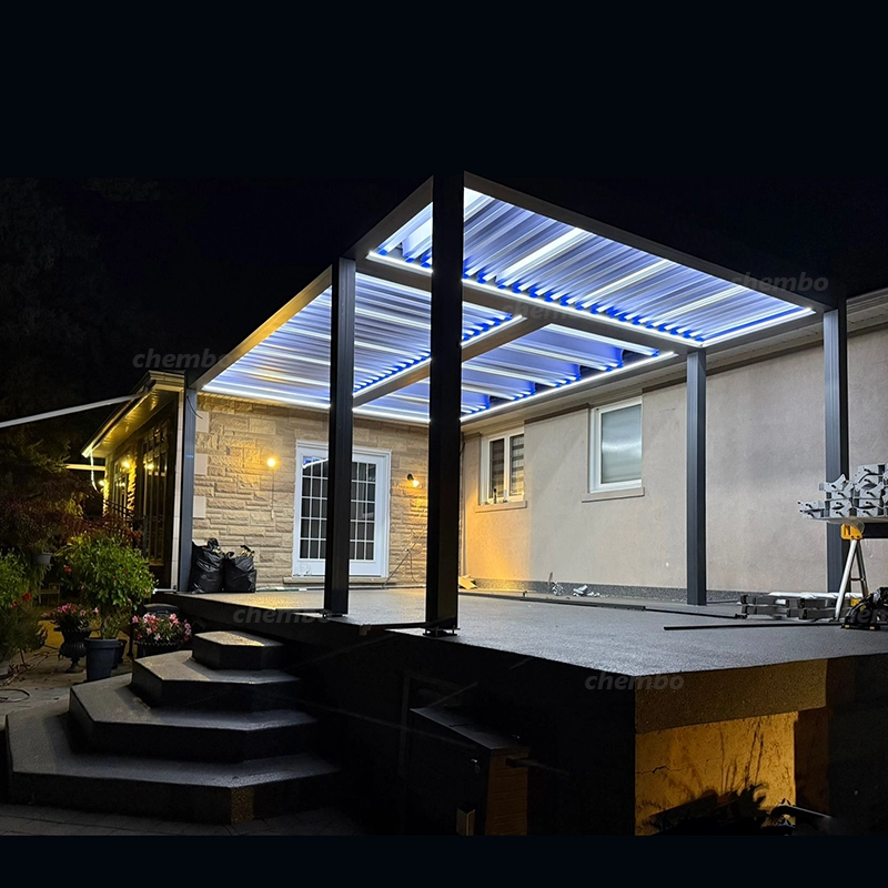 Pergola with Lighting for Modern Outdoor Living