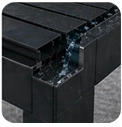 Water drainage of slats