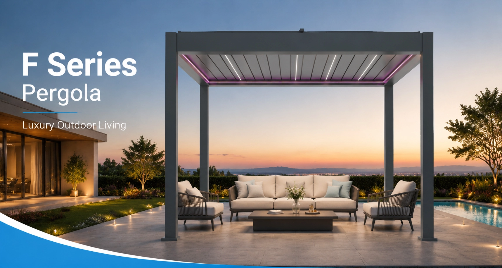 F Series Pergola banner