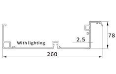 F260 blade F260 pergola blade view