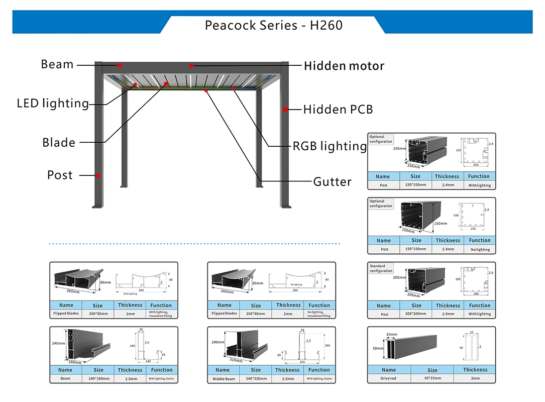 H260 Pergola Structure