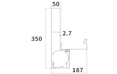 VH350-260 beam profile VH350-260 pergola beam profile