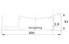 VH350-300 blade profile VH350-300 pergola blade profile