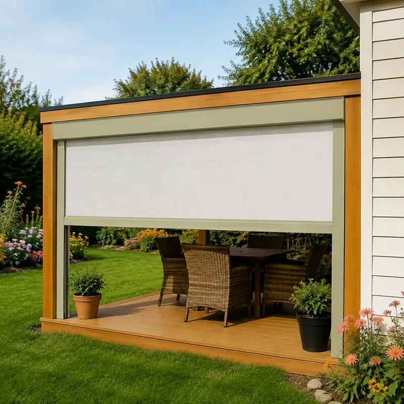 matt beige color zip blind