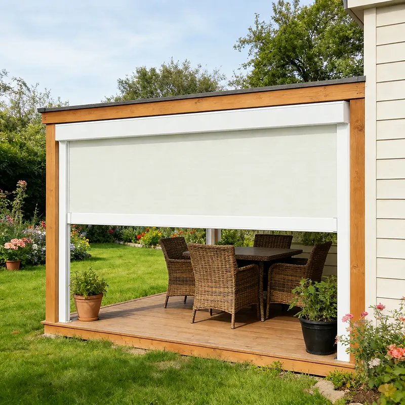 matt white color zip blind