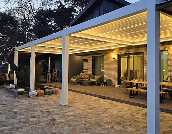 white pergola