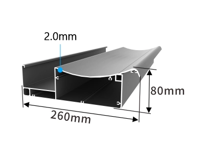 H260 aluminum pergola blade without light