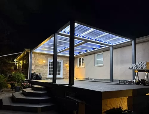 Night Lighting Effect of the Pergola